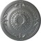 Ekena Millwork Athens Ceiling Medallion (Fits Canopies up to 3 5/8"), Hand-Painted Platinum, 26 1/4"OD x 3 1/4"P CM27ATPLS - alternate 1
